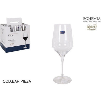 WINE GLASS 53CL BOHEMIA GALA CRYSTAL