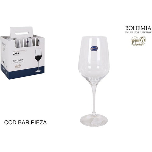 WINE GLASS 53CL BOHEMIA GALA CRYSTAL