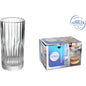 SET OF 6 TRANSPARENT GLASSES 30.5CL MANHATTAN