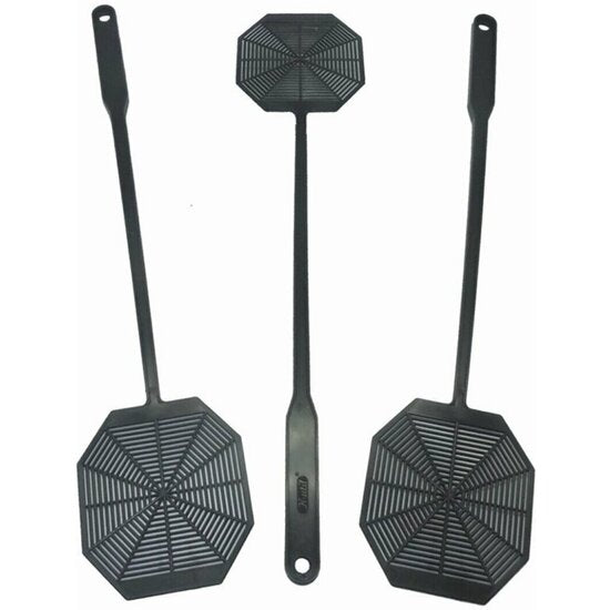 BLACK HEXAGON FLY SWATTER