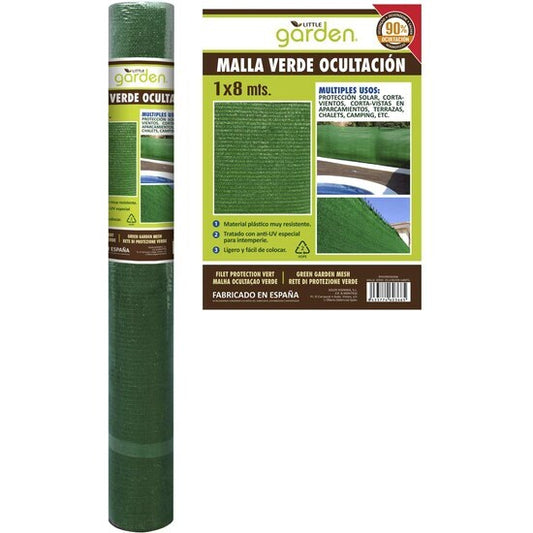 MALLA VERDE OCULTACIÓN 1X8 M