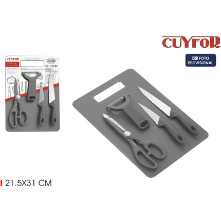 Tábua de corte CUYFOR com 4 acessórios 21,5x31