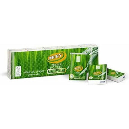 NICKY TISSUES 10x9 UNITS. 4 LAYERS ALOE VERA COMPACT