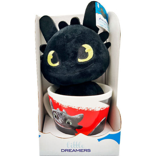 MUG + TOOTHLESS PLUSH HOW TO TRAIN YOUR DRAGON 18CM