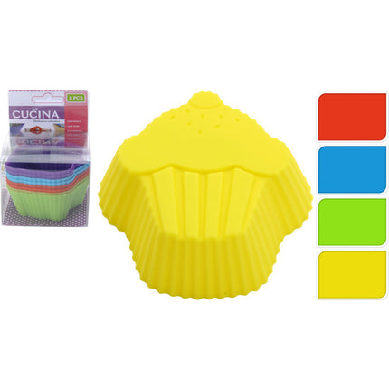 MOLD 8 SILICONE CUPCAKES 4AS