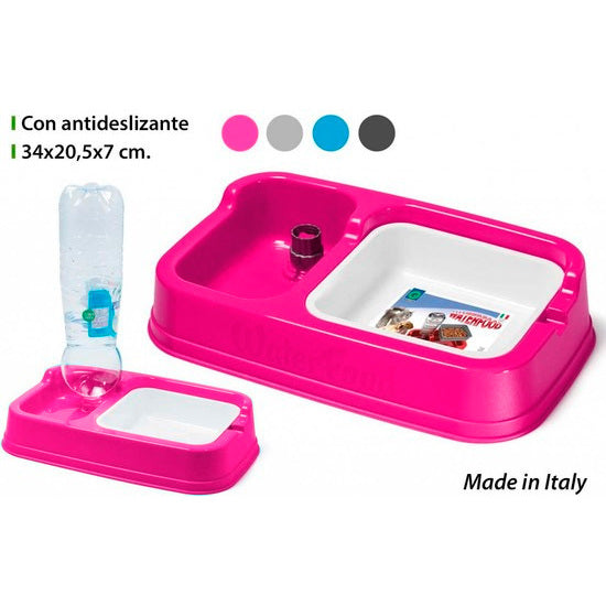 PINK WATERFOOD DISPENSER