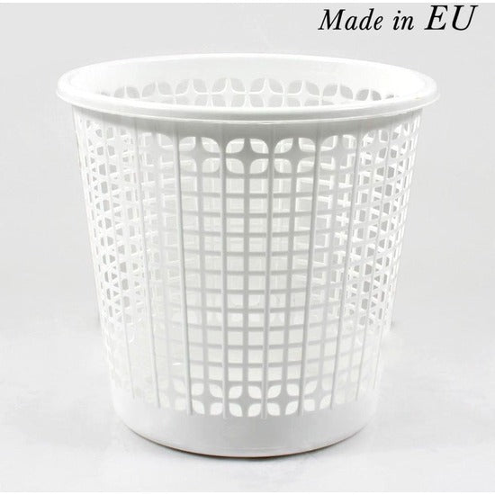 WASTE BIN 27X25.5CM WHITE OFFICE