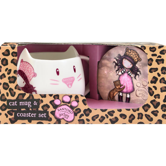 GORJUSS™ PURRRRRFECT LOVE MUG AND COASTER SET