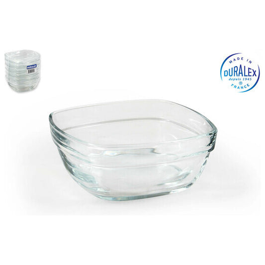 LYS TRANSPARENT SQUARE STACKABLE BOWL 300CC