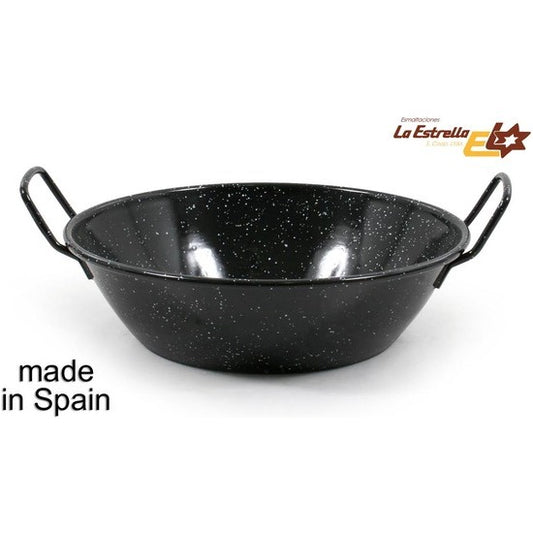 HONDA EMBROIDERED PAELLA BOWL 28CM-4.3L MARBLE