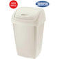 AURORA CREAM 9L SWING LID WASTE BIN