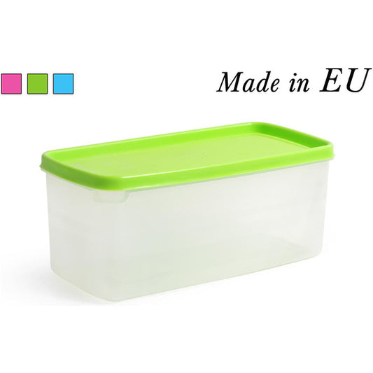 2L RECTANGULAR LUNCH BOX - ASSORTED COLORS