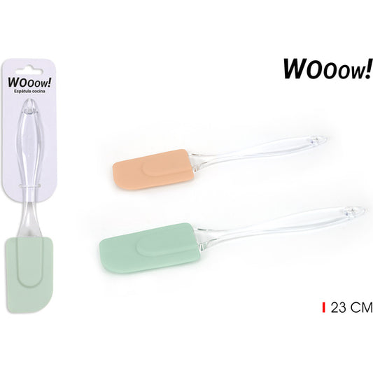 CLEAR WOOOW HANDLE SILICONE SPATULA