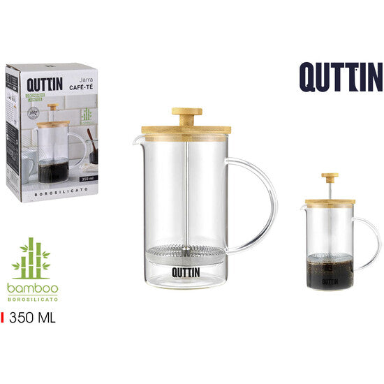 BOROSS COFFEE JUG 350ML T/BAMBOO QUTTIN