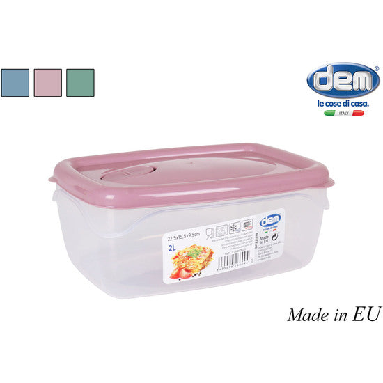 2L HERMETIC MICROWAVE LUNCH BOX RECT.