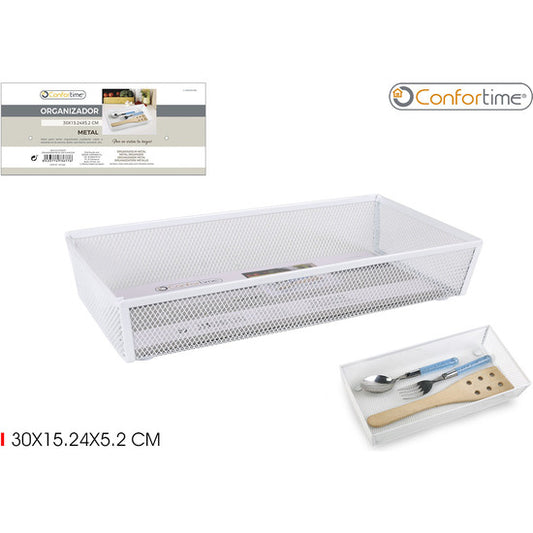 METAL ORGANIZER 30X15.24X5.2CM CONFORTIME