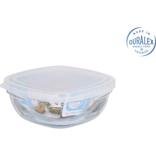 TRANSPARENT LUNCH BOX 11CM SQUARE W/FRESHBOX LID