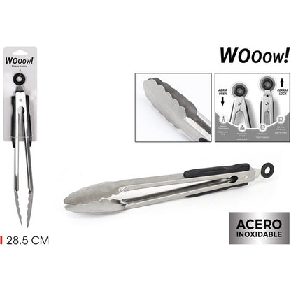 PINZAS COCINA ACERO 28.5CM WOOOW