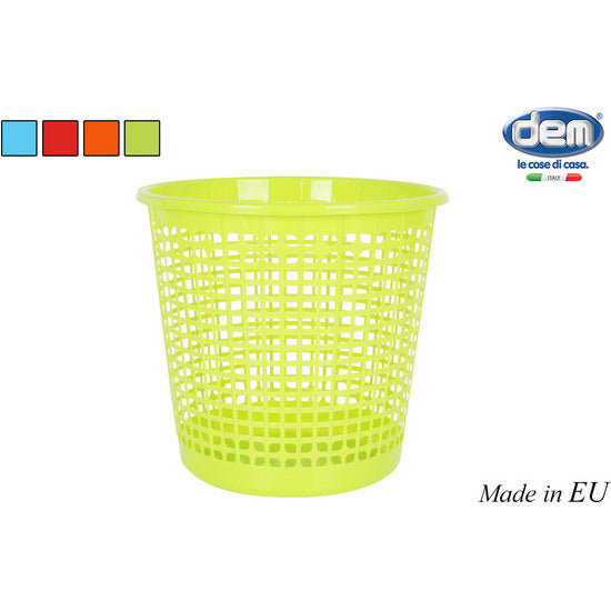 OFFICE WASTE BIN 27X25.5CM - ASSORTED COLORS