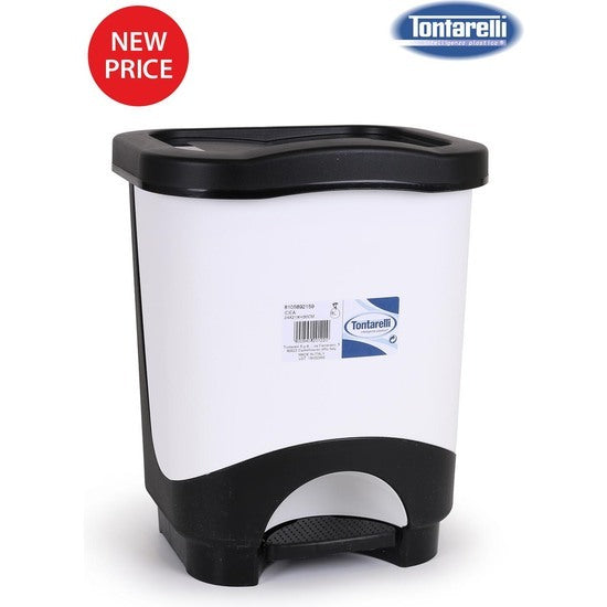 44 PEDAL WASTE BINS 8L IDEA BLACK/CREAM