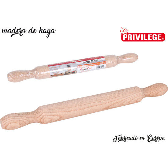 WOODEN ROLLING PIN 47.5x4cm