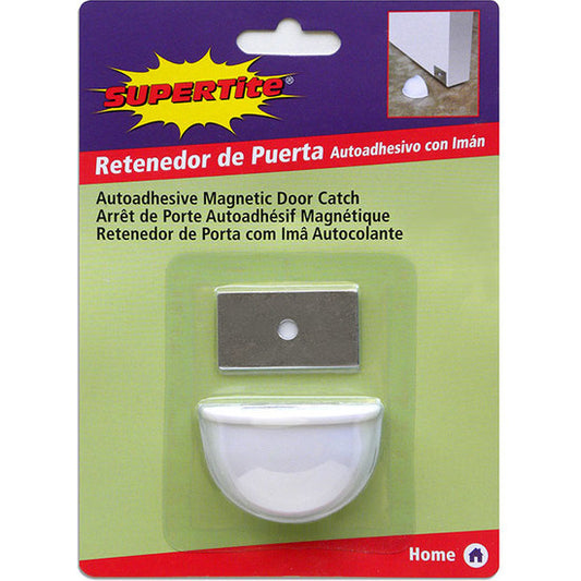 ADHESIVE DOOR STOPPER WITH MAGNET, WHITE COLOR