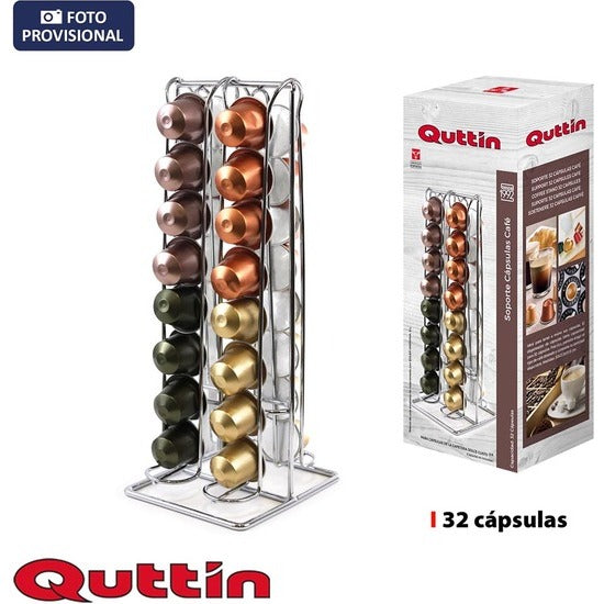 SOPORTE CÁPSULAS CAFÉ 32PCS QUTTIN