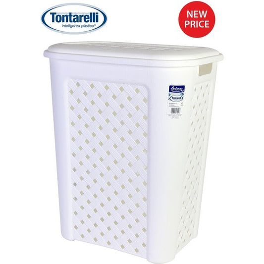 ARIANNA WHITE 50L LAUNDRY BASKET