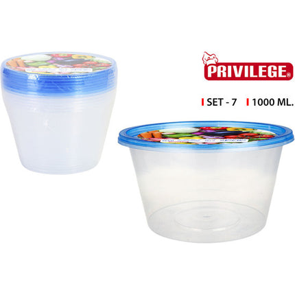 CONJUNTO 7 REDONDOS SEMI-DESCARTÁVEIS 1000ML