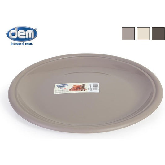 25CM TOFFEE FLAT PLATE - ASSORTED COLORS