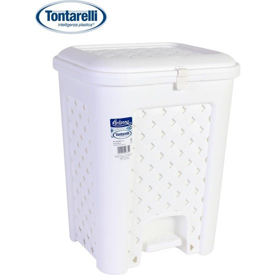 ARIANNA WHITE 18L PEDAL WASTE BIN