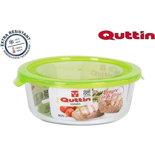 GREEN ROUND LUNCH BOX 17CM