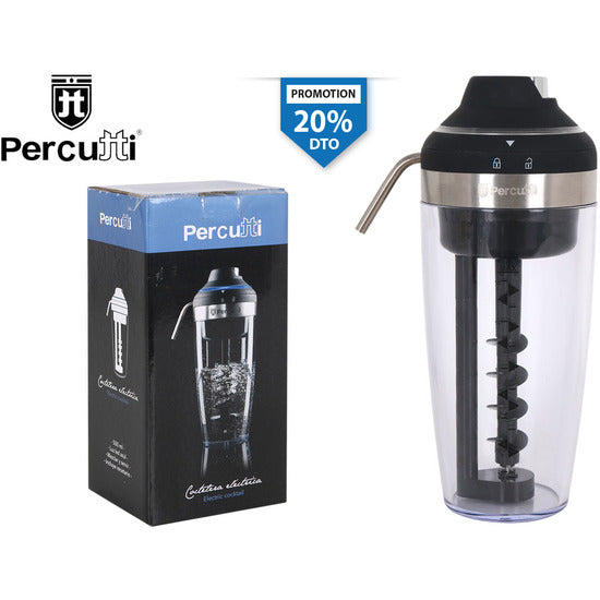 ELECTRONIC COCKTAIL SHAKER LEGNO PERCUTTI STEEL