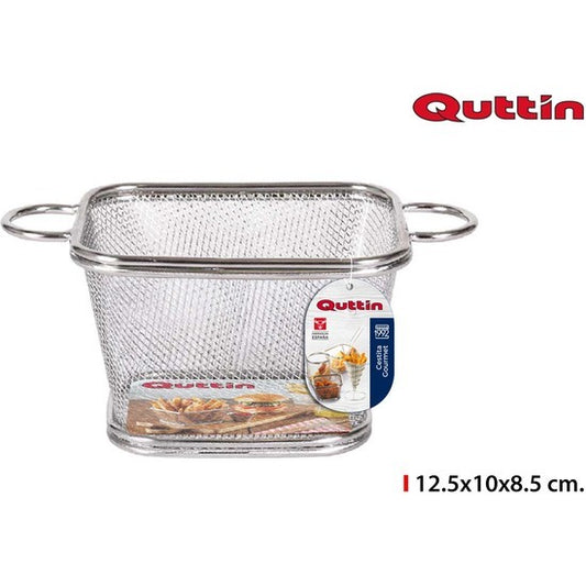 RECTANGULAR GOURMET BASKET 12.5X10X8.5CM QUTTIN