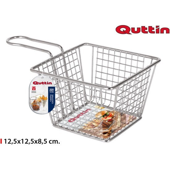 CESTITA GOURMET CUADRADA 12.5X12.5X8.5CM QUTTIN