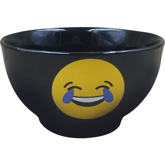 BOL 14CM GRES RISA NEGRO EMOTICONO