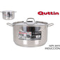 POT + LID IND STEEL 30CM/0.8MM/12L QUTTIN HOTEL