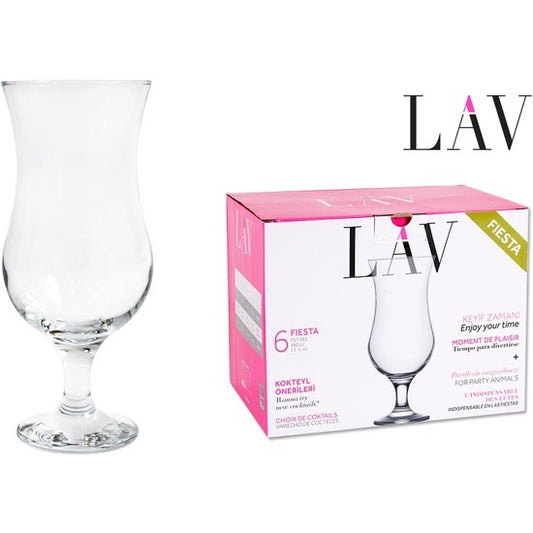 SET OF 6 COCKTAIL GLASSES 460CC PARTY