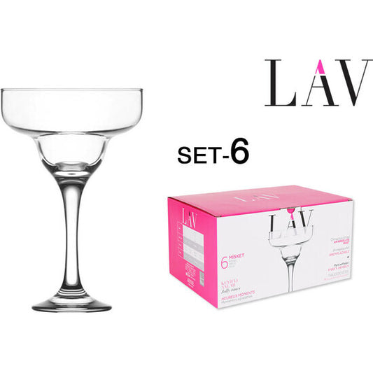 SET 6 MARGARITA GLASS 300CC MISKET