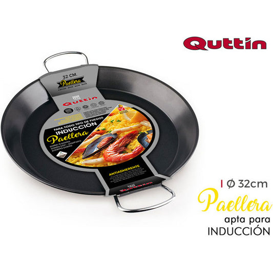 NON-STICK INDUCTION PAELLA PAN 32CM QUTTIN