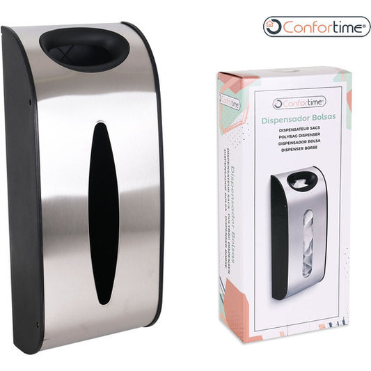 CONFORTIME WALL MOUNTED STAINLESS STEEL BAG DISPENSER