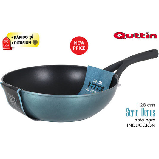 VENUS QUTTIN FULL INDUCTION WOK PAN 28CM