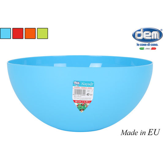 SALAD BOWL 28CM 5.45L NAYADE ASSORTED COLORS