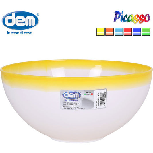 SALAD BOWL 4300CC PICASSO 28CM - ASSORTED COLORS