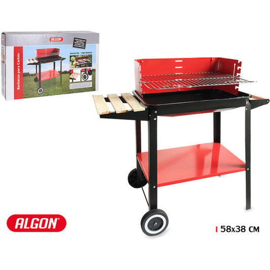 BARBECUE WITH WHEELS 58X38CM ALGON