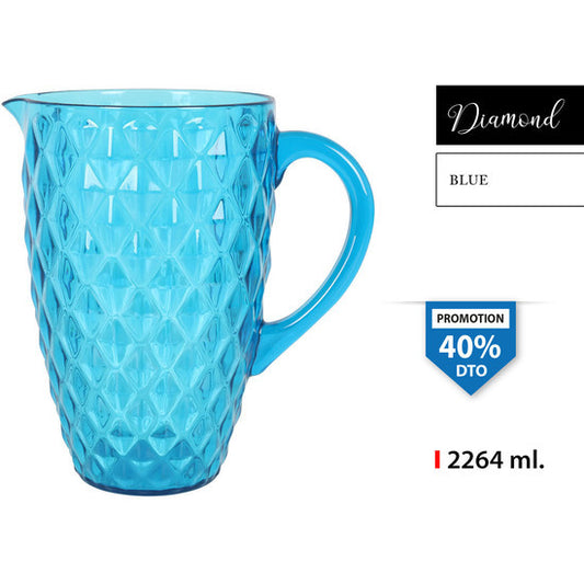 DIAMOND BLUE PLASTIC JUG 2264ML