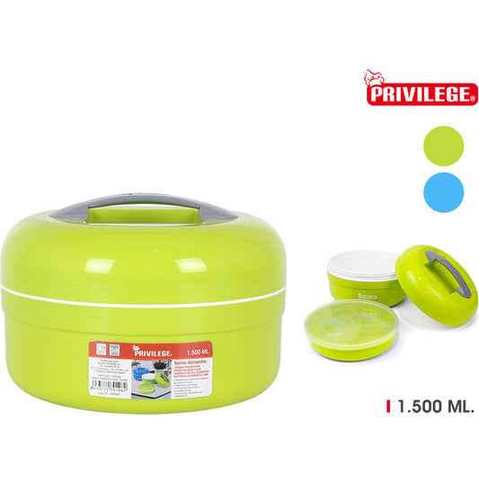 PRIVILEGE 1500M PLASTIC FOOD THERMOS - ASSORTED COLORS