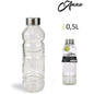 0.5L GLASS BOTTLE METAL CAP 7X22CM ANNA