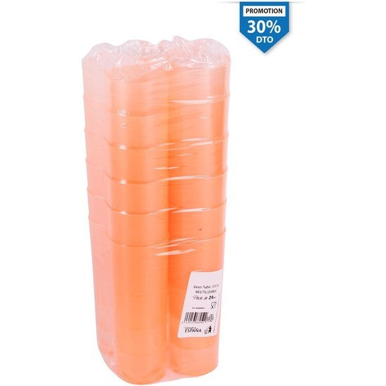 SET OF 24 REUSABLE 330CC TUBE GLASSES