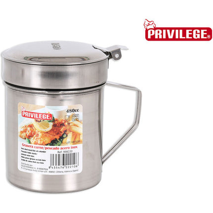 GRAXA PARA CARNE/PEIXE PRIVILEGE QT 480CC EM AÇO INOXIDÁVEL